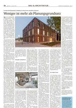 08/08/2025 / Weniger ist mehr als Planungsgrundsatz / Sebastian Hölzlein, Jan Philipp Hesse