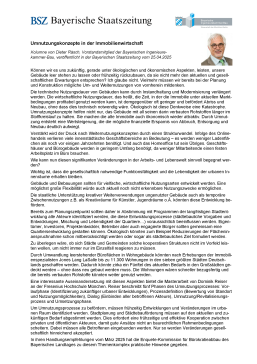 Umnutzungskonzepte in der Immobilienwirtschaft / 25/04/2025 / Dieter Räsch