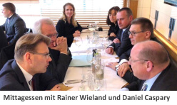 Mittagessen mit Rainer Wieland und Daniel Caspary