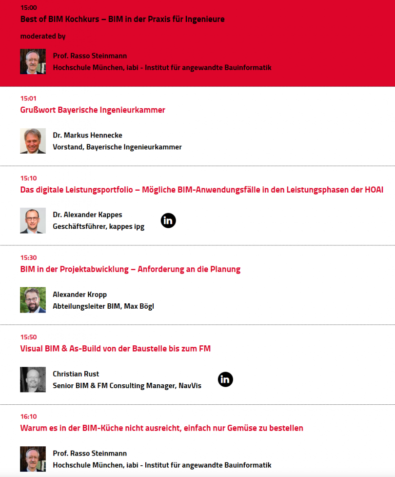  Best of BIM Kochkurs – BIM in der Praxis für Ingenieure