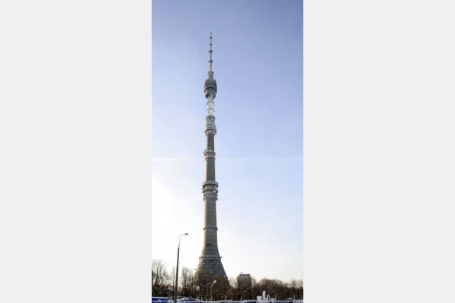 Platz 3: Ostankino-Tower in Moskau - der höchste Turm Europas (540 Meter) Platz 3: Ostankino-Tower in Moskau - der höchste Turm Europas (540 Meter)