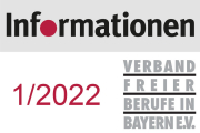 Informationen des Verbandes Freier Berufe 01/2022 (PDF)