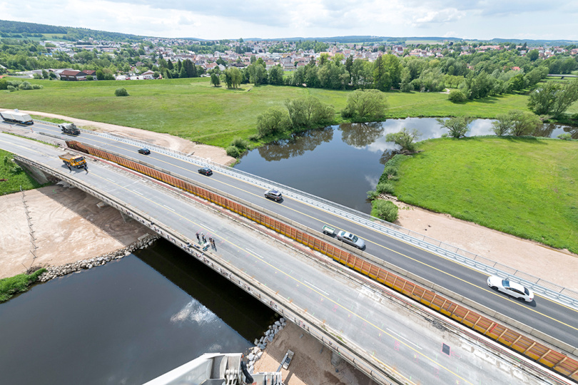 Straßenbrücke im bayerischen Roding: Mit Ultraschall kann die Traglast solcher Bauwerke ermittelt werden. Foto: BAM
