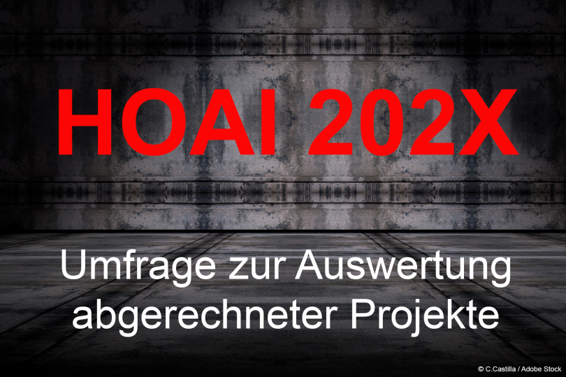 HOAI-Novellierung 202X: Umfrage zur Auswertung abgerechneter Projekte gemäß HOAI