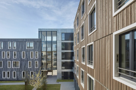 Das Studentenwohnheim in Bochum von außen. Foto: DW Systembau