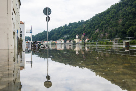 Hochwasser in Passau. Foto: © Dominik Kindermann / Adobe Stock