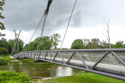 Einweihung der neuen Radwegbrücke über die Isar