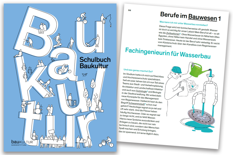 Bringen Sie Baukultur in die Schulen - Jetzt Schulbuch-Klassensatz spenden!