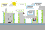 Klimaanpassung im urbanen Raum: Neuartige Fassadenbegrünung mit integrierten Solarmodulen