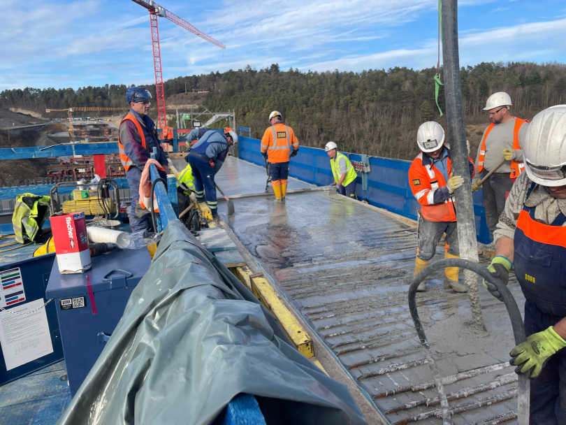 600 Kubikmeter Beton wurden verarbeitet. © Porr