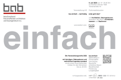 Vortrag &quot;bau einfach - nachhaltig - (wie) geht das?&quot; - 09.07.2025 - TU München / Online - Kostenfrei!