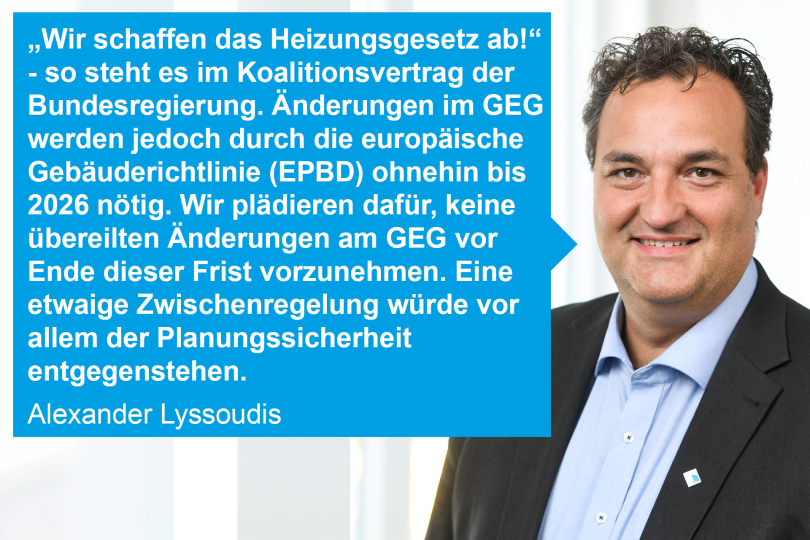 Planungssicherheit schaffen beim Gebäudeenergiegesetz