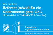 Wir suchen Verstärkung: Referent (m/w/d) für die Kontrollstelle gem. GEG
