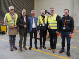 Live-Demonstration von WLTR auf dem Gelände des Redbloc-Fertigteilwerks. Foto: LBB
