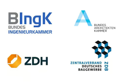 Bundesingenieurkammer, Bundesarchitektenkammer, Zentralverband des Deutschen Handwerks (ZDH) und Zentralverband Deutsches Baugewerbe (ZDB)
