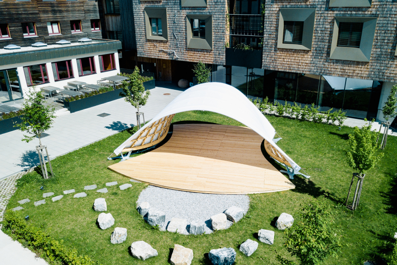 Neue Holzbau-Methode: 2D-Gitter wird dreidimensional