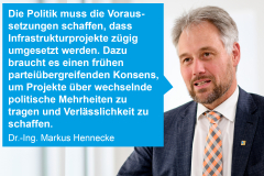 Rin in die Kartoffeln, raus aus den Kartoffeln: „Stop and Go“ bei Infrastrukturprojekten