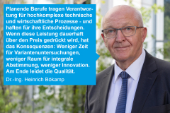 Ingenieurleistung muss sich wirtschaftlich lohnen!