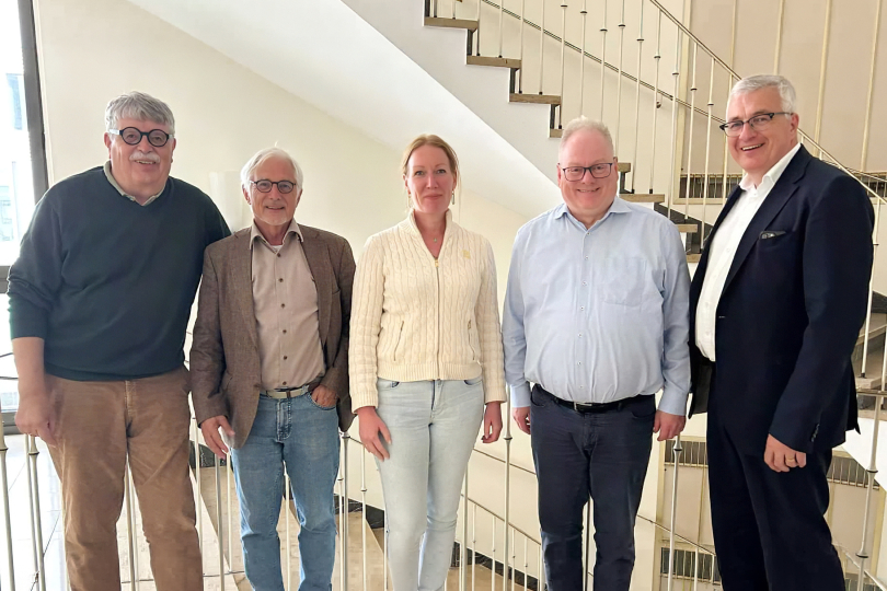 Haushaltsausschuss der Bundesingenieurkammer (v.l.n.r.): Rainer Albrecht, Dieter Räsch, Katharina Häuser, Michael Püthe, Ingolf Kluge. © BIngK 