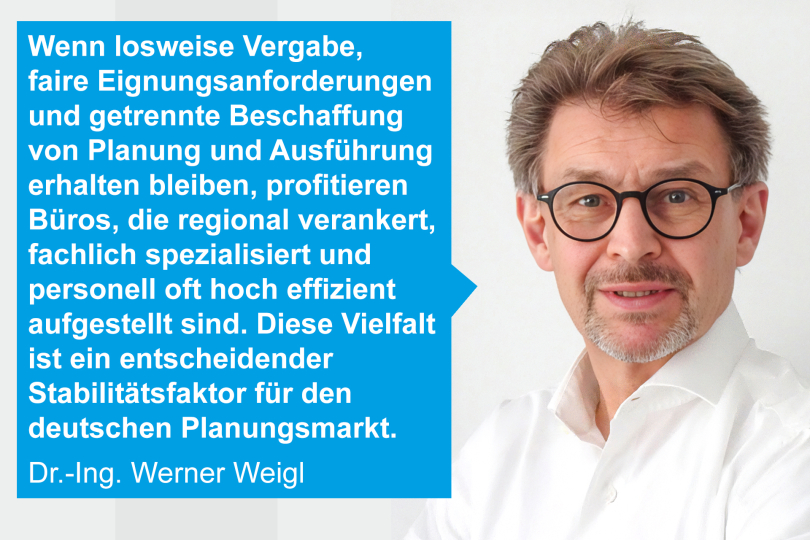 Vergabebeschleunigungsgesetz: Interview mit Dr.-Ing. Werner Weigl