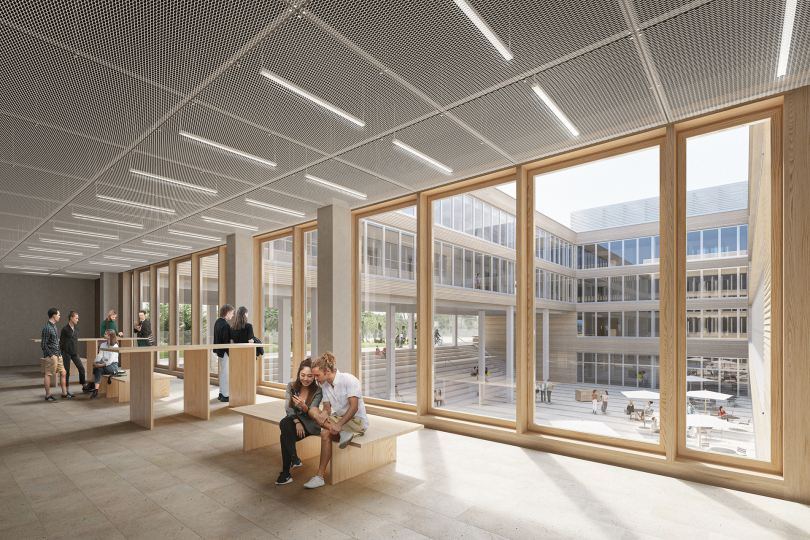 Visualisierung des neuen Beruflichen Schulzentrums in Freising. © Entwurfsverfasser: Schulz und Schulz
