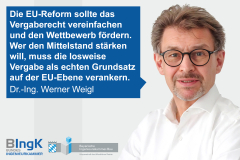 EU-Vergabereform: Mittelstand braucht echte Zugangschancen