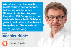 Interview mit Dr.-Ing. Werner Weigl: Veränderte Marktbedingungen und Entwicklungen in der Vergabe
