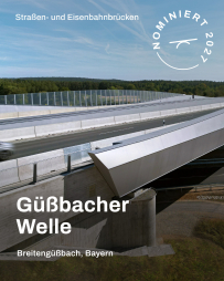 Das Brückenbauwerk Die Güßbacher Wellein in Breitengüßbach wurde in der Kategorie Straßen- und Eisenbahnbrücken für den Deutschen Brückenbaupreis 2027 nominiert. © Hajo Dietz
