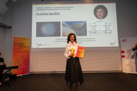 Gewinnerin der Kategorie III – National/International Female Engineering Achievement of the Year ist die kroatische Tragwerksplanerin Vlatka Rajčić. © Sebastian Siegel /BKZT