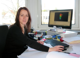 Anita Reichl-Lachmann zu Beginn ihrer Ingenieurskarriere.