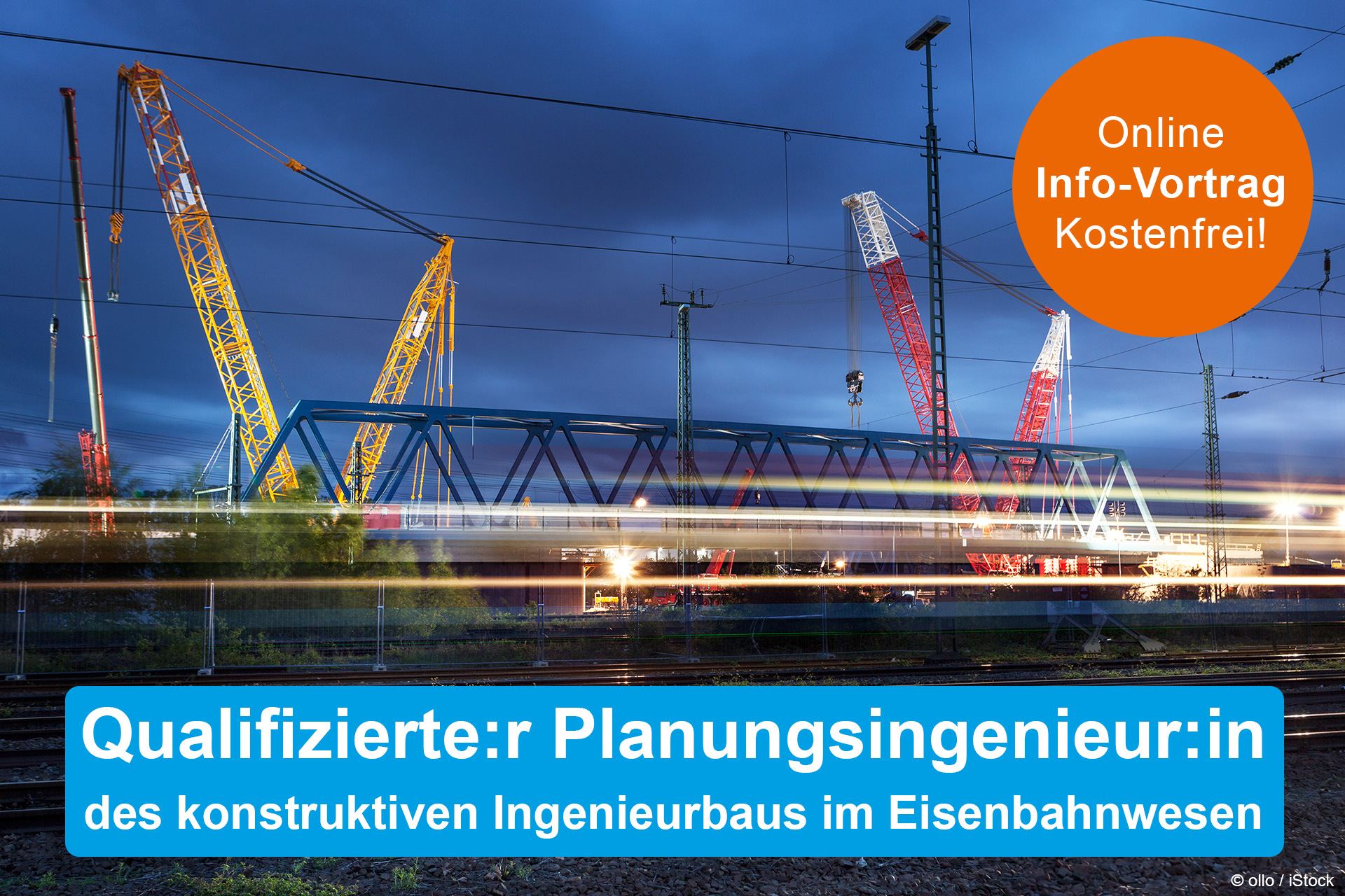 Info-Vortrag Lehrgang Qualifizierte:r Planungsingenieur:in des konstruktiven Ingenieurbaus im Eisenbahnwesen  (Online)