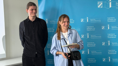 Luiz Seitz und Emilija Macianskaite bei der Preisverleihung